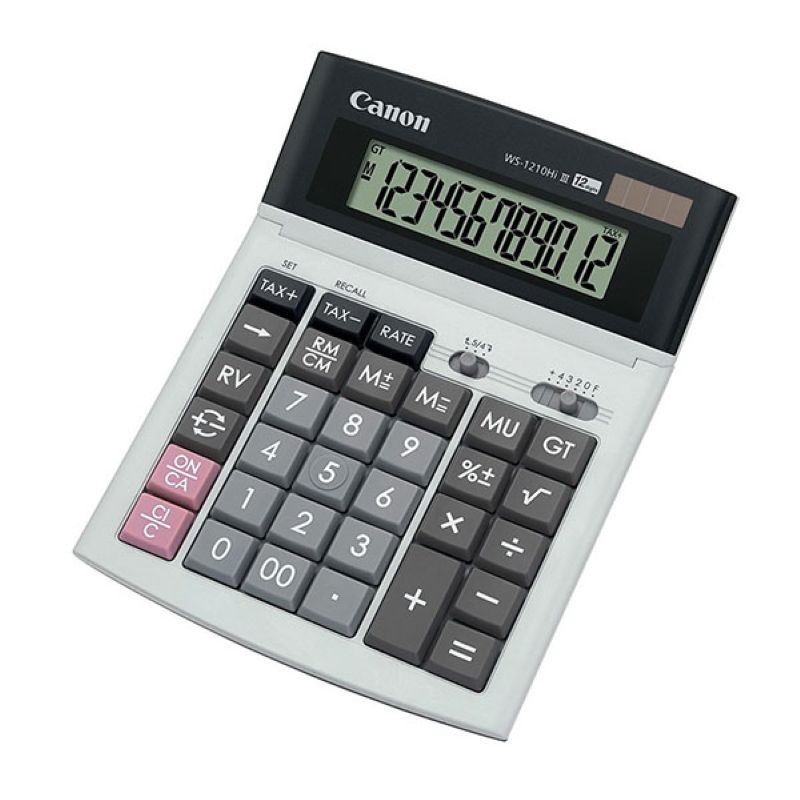 CANON เครื่องคิดเลข รุ่น WS-1210Hi III จอ LCD 12